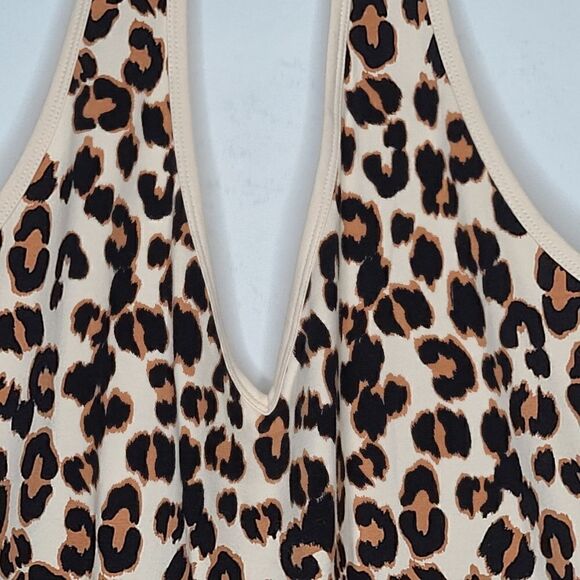 6X 30W Leopard Foxy Halter Top Torrid Stretch Fitted NWT Tank Plussize Tank knit - Picture 4 of 6